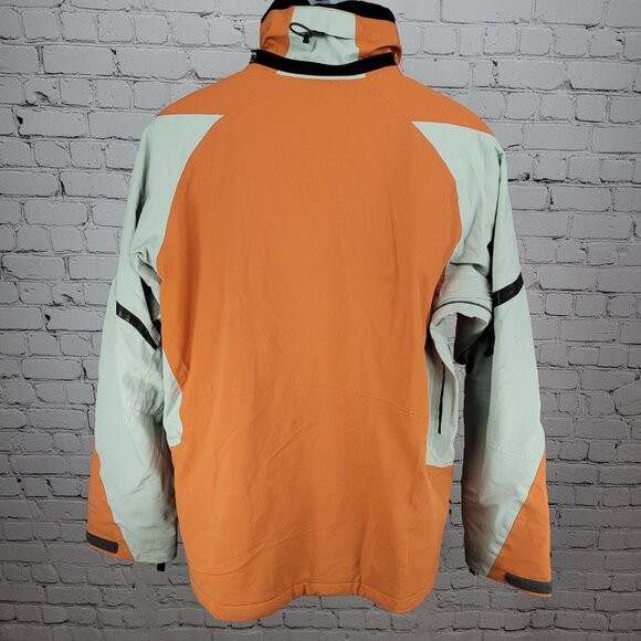 Columbia Orange Omni Tech Titanium Interchange Waterproof Full Zip Jacket Medium - Picture 2 of 16